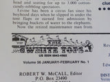 White Tops Circus Magazine 1983 January February Bootlegger, Fighter, Roustabout