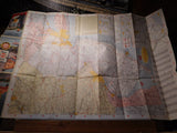 Map Pennsylvania and New Jersey State Road Map 1963 Atlantic Petroleum Ads