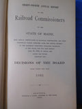 Annual Report Maine 1892 Railroad Commissioners