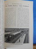 Model Railway News Bound Volume 9 1933 Jan - Dec Clockwork, steam and electric