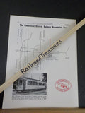 Transportation Bulletin #43 September 1957 Connecticut Electric Railway trolley
