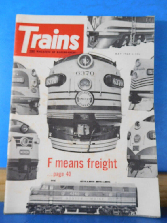 Trains Magazine 1965 May F means Freight Hudson to Albany