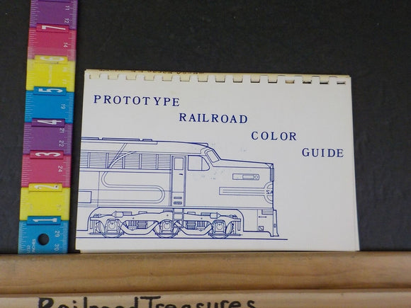 Prototype Railroad Color Guide by Peter F Gerity  Spiral bound