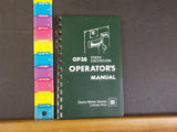 GP 38 Static Excitation Operator’s Manual Green Cover Spiral Binding