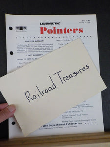 EMD Locomotive Pointers 1L-80 January 14 1980 Pointers Summary