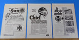 Ads Santa Fe Railway Lot #6 Advertisements from various magazines (10)