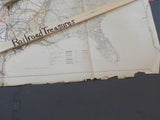 Map Railroads in the United States Eastern & Central   FOLDED