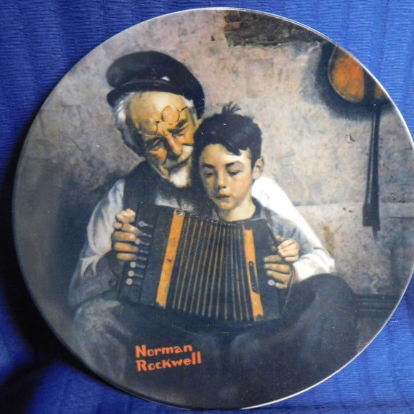 Plate Norman Rockwell The Music Maker Rockwell Heritage Collection