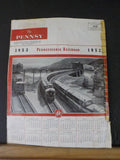 Pennsy Employee Magazine, The 1953 January Damaged See photos
