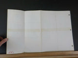 Map Central Of Georgia Railway 1955 July 3 hole punches folded B7065