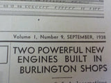 Zephyr Burlington Route Employee Vol 1 No 9 1938 September Two powerful engines