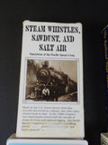 VHS Lot of 5 Steam Whistles-Sawdust-Salt Air, Pocahontas Glory, Railroad that we