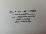 MAP Delta Air Lines Route Maps 1963 May