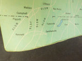 Map Penn Central Railroad January 1970 Trackage Rights Associated Lines
