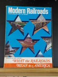Modern Railroads 1969 March What the railroads mean to America