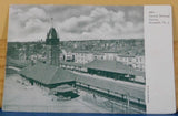 Postcard Central Railroad Station Elizabeth NJ Date Unknown CArd #4441