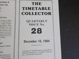 Timetable Collector #28 1984 December H.M on S.I, Charlotte Monroe & Columbia
