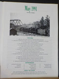 Model Railroading 1991 May NS SD40 SD40-2 N&W tank Cars Railway Express Santa Fe