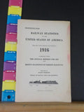 Railway Statistics of the United States of America 1916 Fourteenth Year