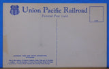 Postcard Union Pacific Railroad Jackson Lake and Teton Mountains