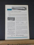 Model Railroader Magazine 1935 November Two rail system for realistic steam type