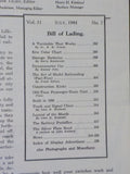 Model Railroader Magazine 1944 July Turntable that works    3 hole punched