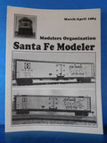 Santa Fe Modeler 1984 March April System maps 8500 gallon tender