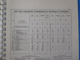 Pennsylvania Railroad Timetable Pictorial Review 1958 -1967 Gardner Spiral Bound