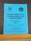 Katy System Employee Timetable #3 1985 M-K-T Missouri Kansas Texas
