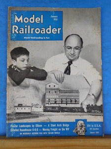 Model Railroader Magazine 1951 January Plaster Landscapes Steel arch bridge Roun