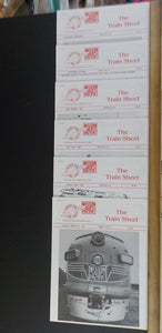 Feather River Rail Society The Train Sheet 1987 Lot of 6 #23-28  Western Pacific