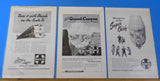 Ads Santa Fe Railway Lot #8 Advertisements from various magazines (10)