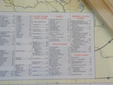 Map of Morris County, New Jersey 1969 Railroad Yacht clubs Parks