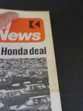 CP Rail News 1981 November 18 Employee Newspaper Breaks new ground w/ Honda deal