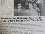 Southern Pacific Bulletin 1954 August Dome Cars First Passengers