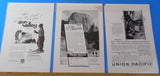 Ads Union Pacific Railroad Lot #31 Advertisements from various magazines (10)