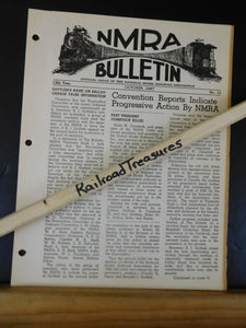 NMRA Bulletin 1947 October #10 of 13th Year Convention reports indicate progress