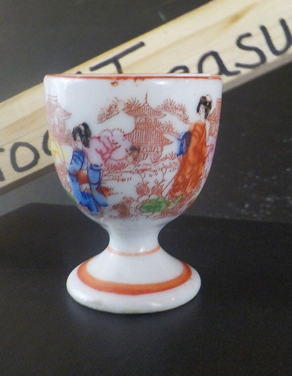 Vintage Hand Painted?  Japanese Egg Cup Geisha