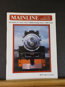 Mainline Modeler 1984 June CB&Q Coal tower D&H Crane C&NW E Unit Painting guide