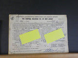 Central Railroad Company Of New Jersey Lot  Locomotive Inspection Frt Tariff