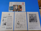 Ads Union Pacific Railroad Lot #24 Advertisements from various magazines (10)