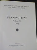 Society of Naval Architects and Marine engineers Transactions Vol 70 1962