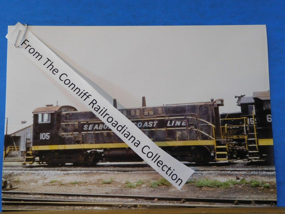 Photo SeaBoard Coast Line Locomotive #105 8X11.5 Color