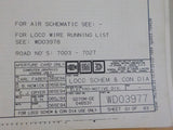 Locomotive Schematic provided by Service Training Center EMD GM Road #7003-7027
