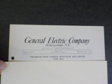 General Electric Company Supply Department Bulletin No 4773 1910 August  Inducti