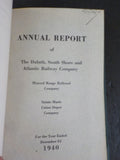 Duluth South Shore and Atlantic Railway Company Annual reports 1938-1944 HardCov