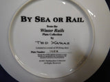 Plate Winter Rails Plate Collection By Sea or Rail by Ted Xaras p0055