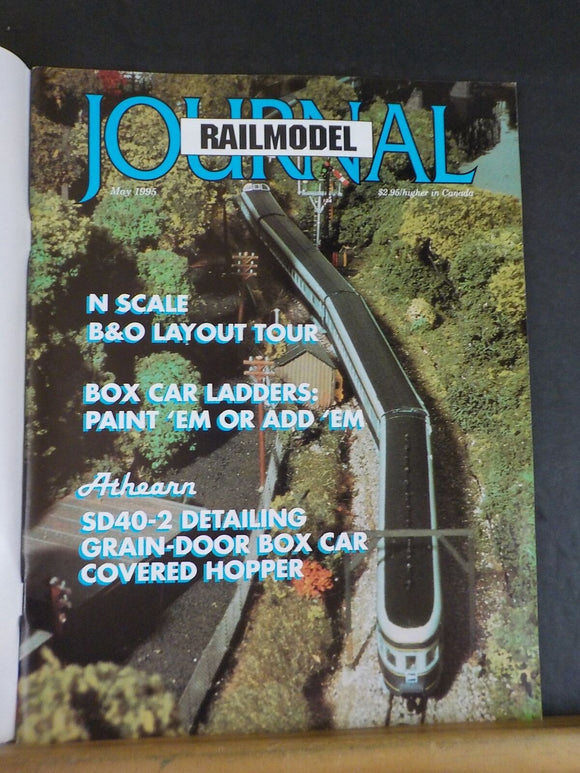 Railmodel Journal 1995 May B&O Layout Tour Box car ladders