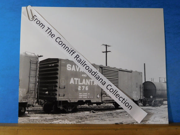 Photo Savannah & Atlanta Box Car #276  8X10 B&W 1978