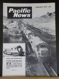 Pacific News #123 1972 January Southern Pacific Locomotive #8709
